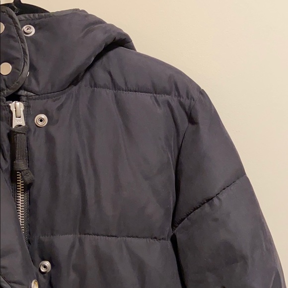 Abercrombie & Fitch Black Parka Coat - Picture 3 of 8